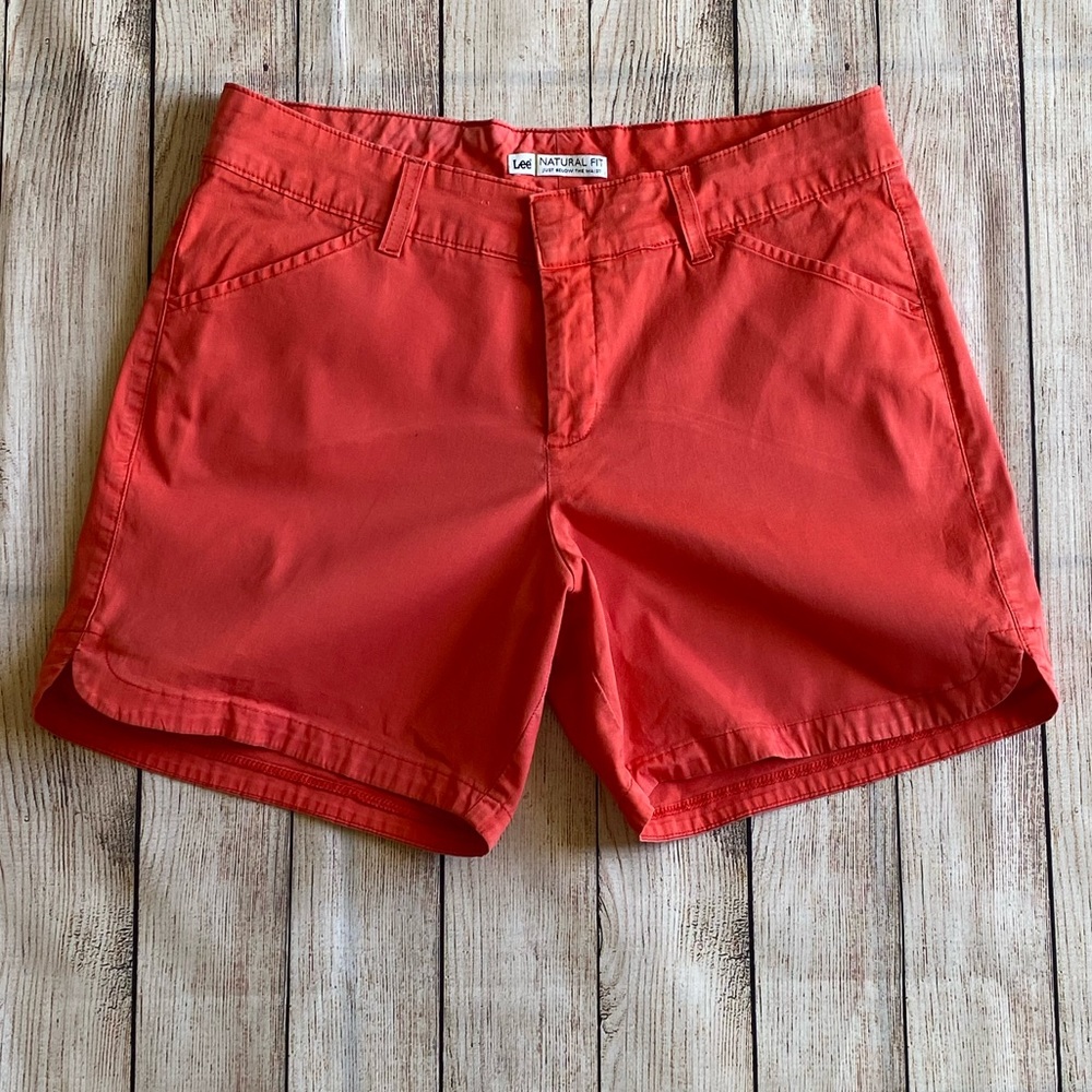 Lee Natural Fit Coral Shorts, Size 10